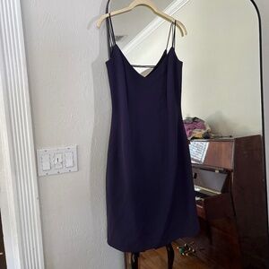 Vintage navy fitted dress Andrea Polizzi for Rex Lester